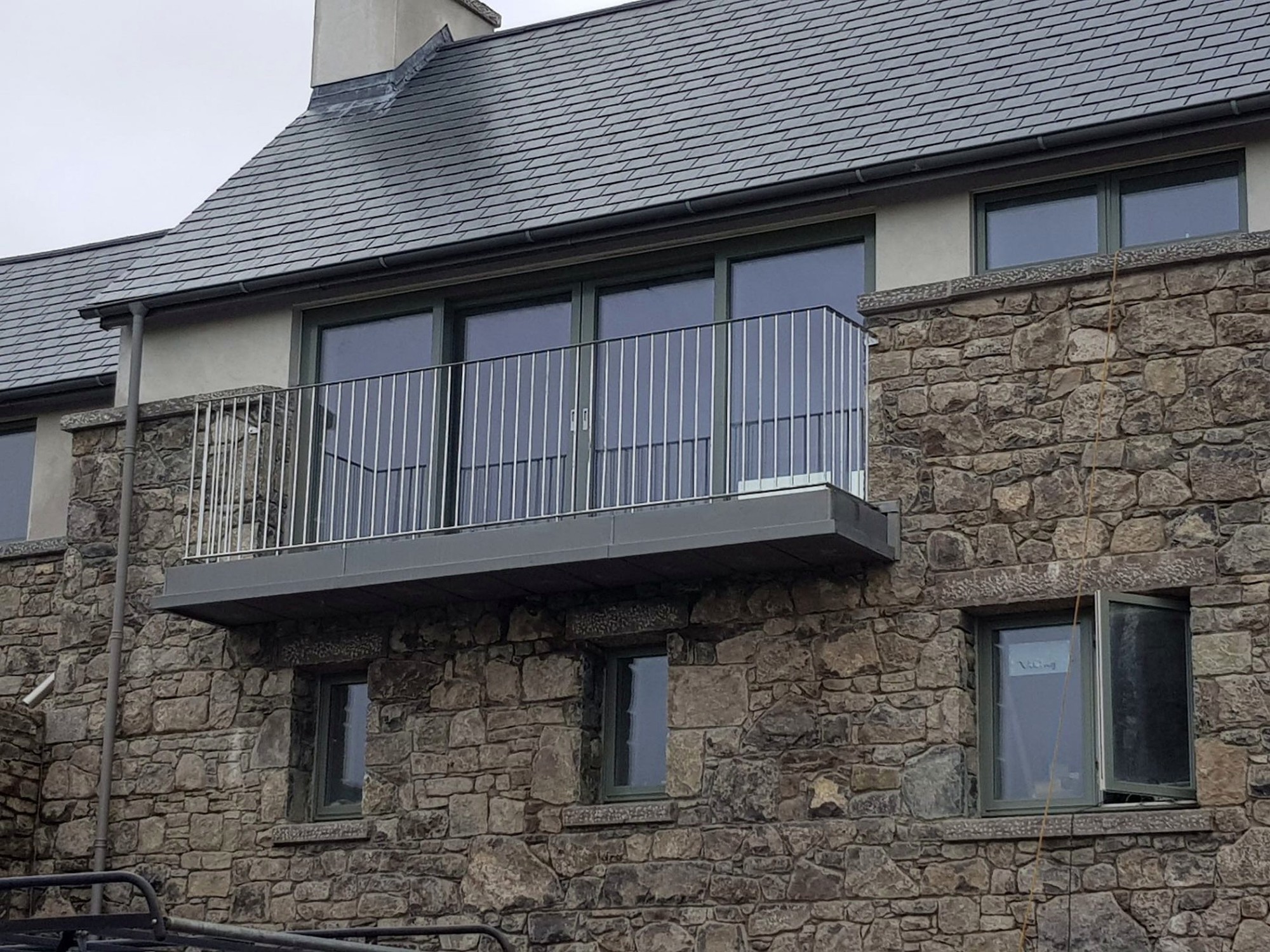 Cantilever Steel Balcony, steel fabrication project in Malahide, Co. Dublin by Churchtown Steel Engineering Dublin