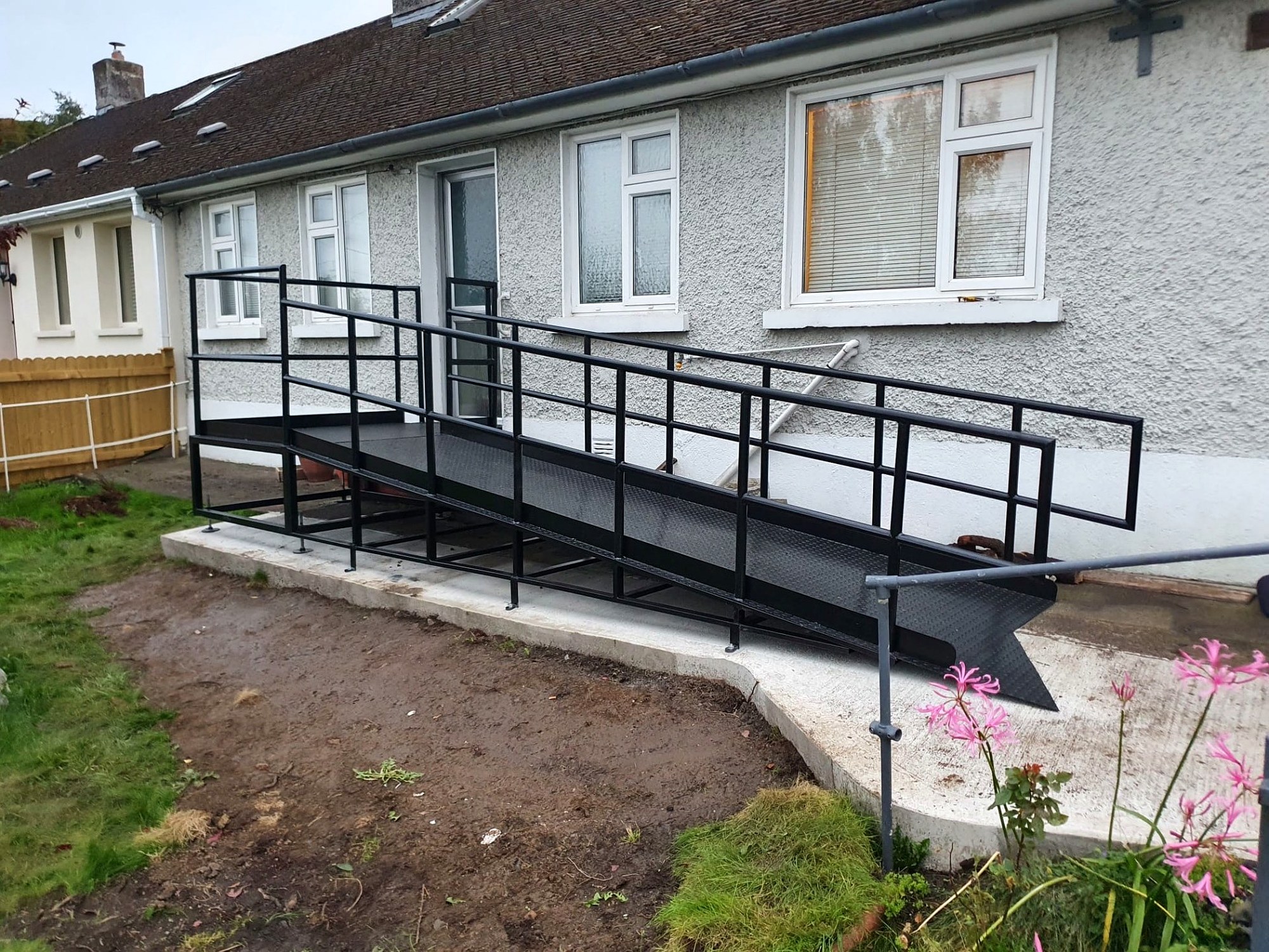 Wheelchair Access Ramp, steel fabrication project in Tallaght, Dublin 24 by Churchtown Steel Engineering Dublin